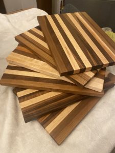 stack of cutting boards